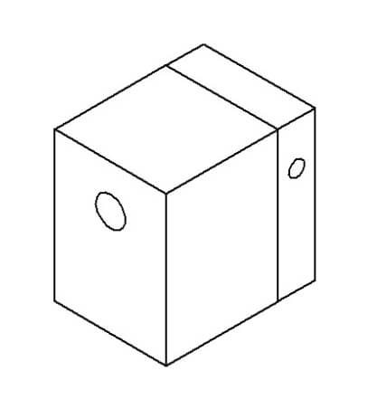 Сварочный башмак ExOn 2-6, бесформенный 30x40x50 мм