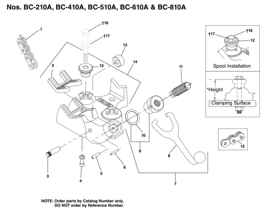 Штифт для цепных тисков модель BC-810 41115  Ridgid