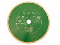 Диск алмазный Solga Diamant CERAMICS, MARBLE сплошной (керамика, мрамор) 250мм/25,4