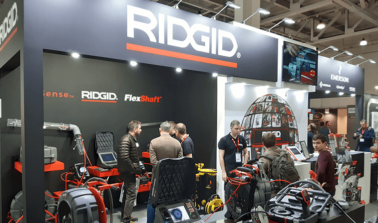 RIDGID на Акватерм-2020: сверхбыстрая прочистка труб и HDR-видеотехнологии