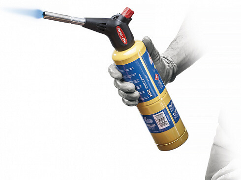 Газовая горелка SUPER-EGO POWER-FIRE COMPACT в комплекте с газовым баллоном ROMASSGAS