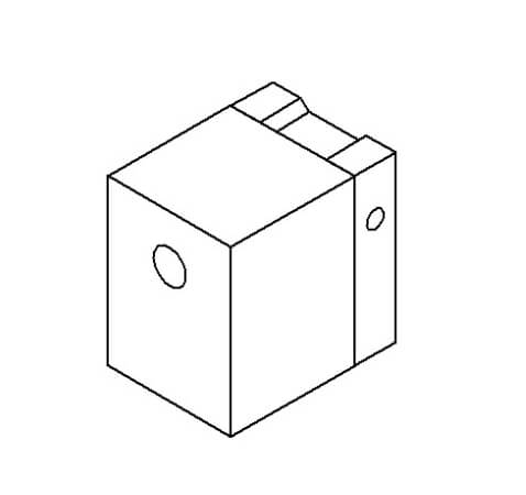 Сварочный башмак MINI / ExOn 1 / 1A, неформованный 30х40х30 мм