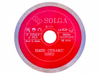 Диск алмазный Solga Diamant HARD CERAMICS сплошной (керамогранит) 125мм/22,23