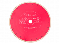 Диск алмазный Solga Diamant HARD CERAMICS сплошной (керамогранит) 300мм/25,4
