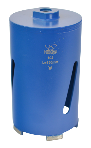 Алмазная коронка по бетону KEOS (сухой рез) М16 102/150мм