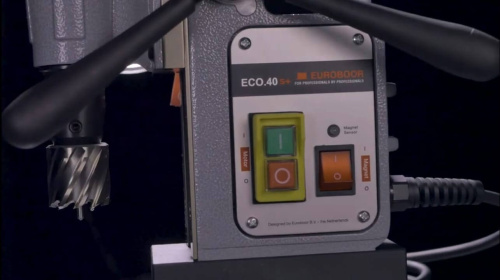 Сверлильный станок Euroboor ECO.40S+ на магнитном основании с внутренним кабелем, ø 12-40 мм