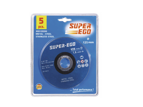 Отрезной диск SUPER-CUT для металла/AL/INOX, 125х1х22,2мм