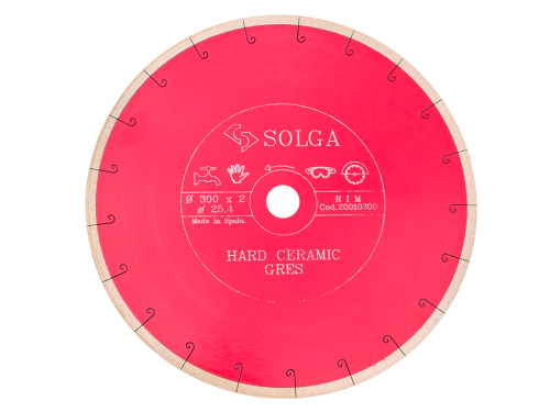 Диск алмазный Solga Diamant HARD CERAMICS сплошной (керамогранит) 300мм/25,4