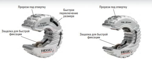 Труборез C-образный  для медных труб 15 и 22 мм 57018 Ridgid