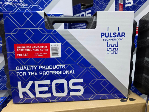 Дрель для алмазного бурения KEOS KS-158 Pulsar с микроударом 