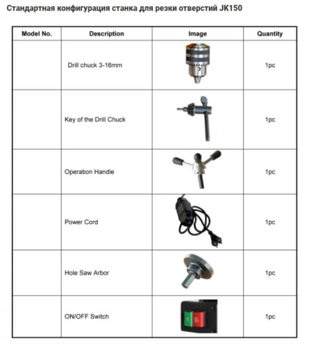 Станок для вырезания отверстий JK150 (1.1/4"-12")