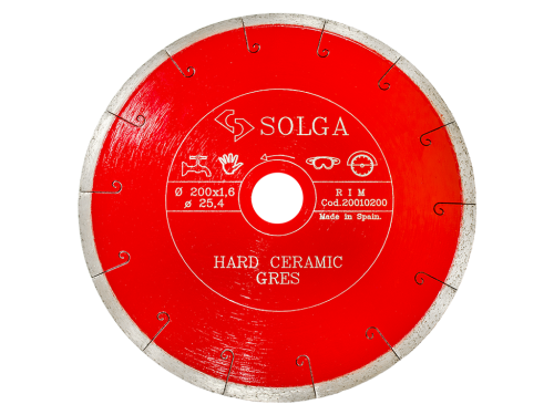 Диск алмазный Solga Diamant HARD CERAMICS сплошной (керамогранит) 200мм/25,4