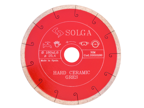 Диск алмазный Solga Diamant HARD CERAMICS сплошной (керамогранит) 180мм/25,4