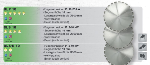 Диск алмазный Ø  350 х 25,4 BLS Е-10