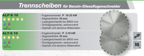 Диск алмазный Ø  400 x 25,4 ALT-S