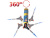 Газовая горелка SUPER-EGO POWER-FIRE COMPACT в комплекте с газовым баллоном ROMASSGAS