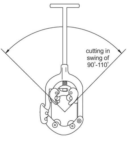 Труборез с хомутной защелкой BREXIT для труб 8 дюймов