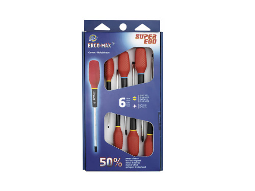Набор отверток ERGO MAX 6 шт тип PHILLIPS F20235000 SUPER-EGO