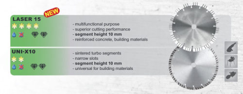 Диск алмазный Laser 15 Ø 230 x 22,2 мм