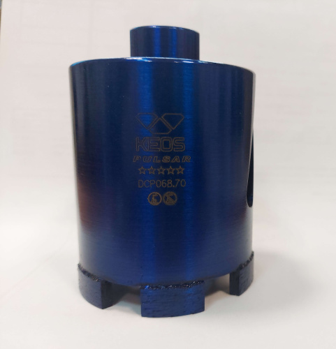 Коронка алмазная по бетону KEOS PULSAR (микроудар) М16 68/70мм (DCP068.70)