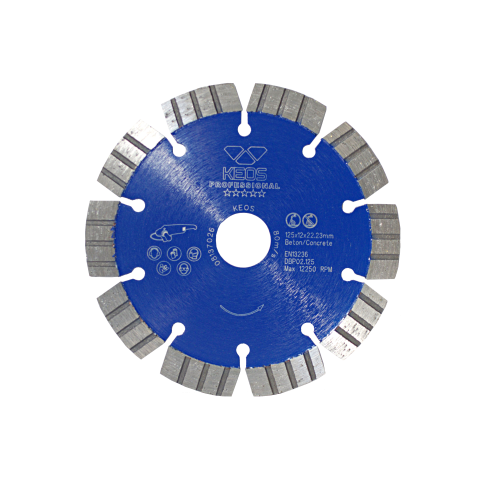 Диск алмазный KEOS Professional сегментный (бетон) 125мм/22,23 (DBP02.125)