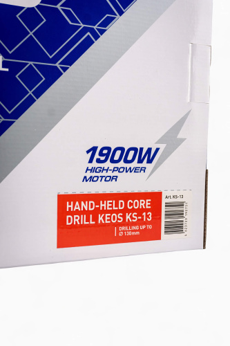 Дрель алмазного бурения KEOS KS-13 ручная 130 мм 1900 Вт