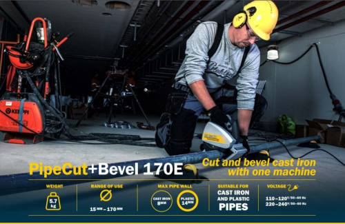 Электрический труборез-фаскосниматель Exact PipeCut+Bevel 170Е