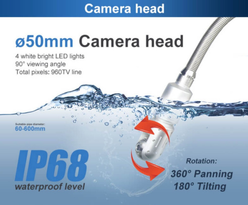 Телеинспекция WOPSON B5-C50PT ( 120 м)