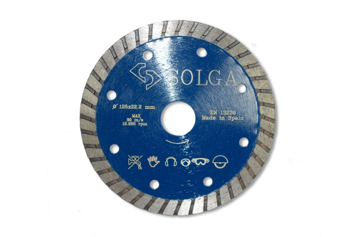 Диск алмазный Solga Diamant PROFESSIONAL турбо (железобетон) 125мм/22,23